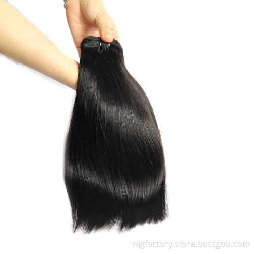 Remy wholesale human cuticle aligned hair from indian, 10''-30'' cheap bone straight human hair bundles with closure